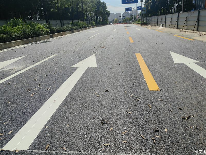 道路划线施工地面划线地标线